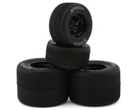 1RC Racing 1/18 Asphalt Sprint Car Tires (Black) (4) (Front & Rear)