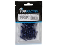 1UP Racing RC10B7/RC10B7D Pro Duty Titanium Upper Screw Set (Blue)(73)