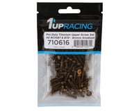1UP Racing RC10B7/RC10B7D Pro Duty Titanium Upper Screw Set (Bronze)(73)