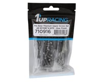 1UP Racing RC10B7/RC10B7D Pro Duty Titanium Upper Screw Set (Raw Silver)(73)