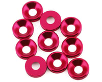 1UP Racing 3mm Countersunk Washers (Pink) (10)