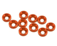 1UP Racing 3mm Countersunk Washers (Orange) (10)