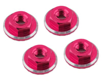 1UP Racing Lockdown UltraLite 4mm Serrated Wheel Nuts (Pink) (4)