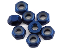 1UP Racing 3mm Aluminum Locknuts (Dark Blue) (8)