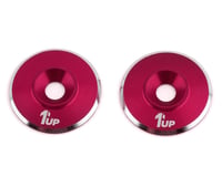 1UP Racing 3mm LowPro Wing Washers (Hot Pink Shine) (2)