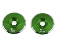 1UP Racing 3mm LowPro Wing Washers (Green Shine) (2)