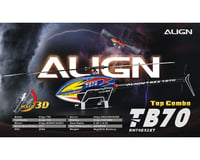 Align T-Rex TB70 Electric Top Combo Helicopter Kit (Blue)