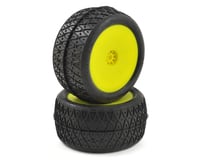 AKA Crosslink 2.2" Pre-Mounted Rear Buggy Tires (Yellow) (2)