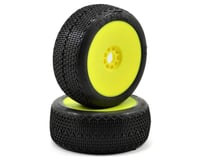AKA Typo 1/8 Buggy Pre-Mounted Tires (2) (Yellow) (Clay)