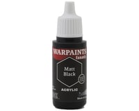 Army Painter Warpaints Fanatic Acrylic Hobby Paint (Matt Black) (18ml)