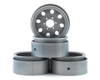 Element RC Enduro 1.9” The Ocho Beadlock Crawler Wheels (Silver)