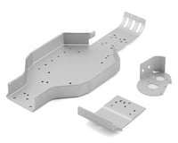 Team Associated RC10CC Chassis, Nose Plate & Motor Mount Set (Silver)