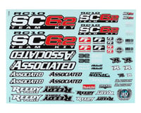 Team Associated RC10 SC6.2 Decal Sheet