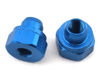 Team Associated RC10B74 Aluminum Battery Strap Nut (Blue) (2)