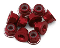 Avid RC 3mm Ringer Flanged Aluminum Locknut (Red) (10)