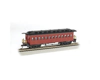 Bachmann Painted Unlettered 1860-90's Era Coach (Red) (HO Scale)