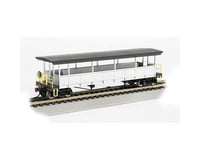 Bachmann Unlettered Open Sided Excursion Car (Silver/Black) (HO Scale)