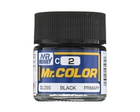 GSI Creos Mr. Hobby C2 Acrylic Gloss Black Paint (10ml)