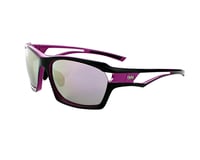Optic Nerve Cassette Sunglasses (Shiny Violet/Black) (w/Smoke Lens Light Pink Mirror)