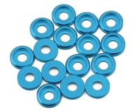 Team Brood 3mm 6061 Aluminum Button Head Washer (Light Blue) (16)