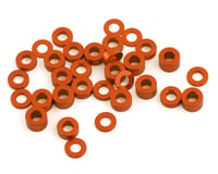 Team Brood 3x6mm 6061 Aluminum Ball Stud Washer Full Kit (Orange) (32)