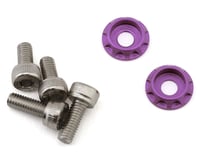 Team Brood 3mm 6061 Aluminum Heatsink Motor Washers w/Screws (Purple)