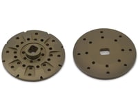 Team Brood Aluminum Drilled Slipper Plates (2) (Associated B74)