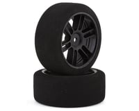 BSR Racing 1/10 26mm Front Mounted Foam Touring Tires (Black) (2)