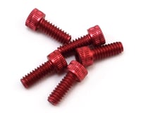 CRC 4-40x5/16 Socket Head Aluminum Screws (Red) (6)