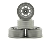 DE Racing Speedway Short Course Wheels (Silver) (4) (21.5mm Backspace)