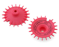 DS Racing Sloped Aero Drift Wheel Cover (Flu Pink) (2) (Drift Element Wheels)