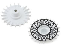 DS Racing Flat Aero Drift Wheel Covers (White/Black Mesh) (2)