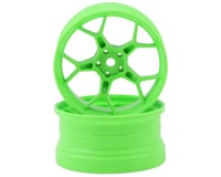 DS Racing Feathery 5Y Drift Wheels (High Gloss 2K Flu Green) (2)