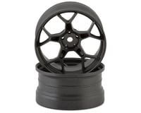 DS Racing Feathery 5Y Drift Wheels (Gunmetal) (2) (8mm Offset) w/12mm Hex