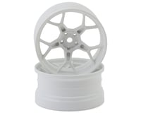 DS Racing Feathery 5Y Drift Wheels (High Gloss 2K White) (2) (8mm Offset)