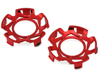 DuraTrax Ripper 3.8" Clip-Lock Wheel Face (Red Chrome) (2)