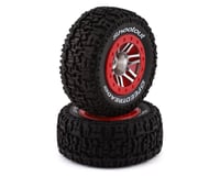 DuraTrax SpeedTreads Shootout Short Course Front Tires w/12mm Hex (Red) (2)