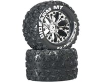 DuraTrax Sidearm MT 2.8" Mounted 1/2" Offset C2 Tires, Chrome (2)