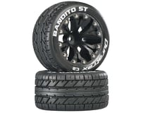 DuraTrax Bandito ST 2.8" Mounted Rear Truck Tires (Black) (2) (1/2 Offset)