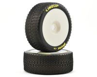 DuraTrax Lineup Pre-Mounted 1/8 Buggy Tires (White) (2) (C2)