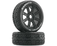 DuraTrax Bandito Pre-Mounted Buggy Tire (Black)(2)(Soft - C2)