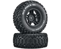 DuraTrax Six Pack Pre-Mounted Short Course Front/Rear Tires (Black) (2)