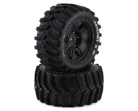 DuraTrax Hatchet X Belted 4.3" Pre-Mounted Tires (Black) (2)