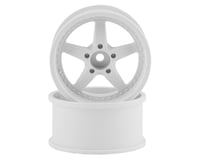 Mikuni Work Equip 5-Spoke Drift Wheels (White) (2)