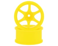 Mikuni Gram Lights 57D 6-Spoke Drift Wheels (Fluorescent Yellow) (2)