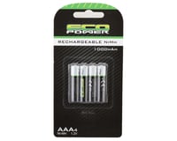 EcoPower High Power Rechargeable AAA NiMH Batteries (4) (1.2V/1000mAh)