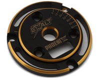 Team Exalt Anodized Chamfered Edges Black Phoenix Motor Endplate (Gold)