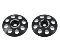 Exotek 22mm 1/8 XL Aluminum Wing Buttons (2) (Black)
