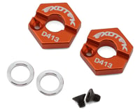 Exotek D4 Evo3 12mm Aluminum Front Locking Hex (Orange) (2)