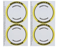 Exotek F1 Tire Sidewall Sticker (4) (Yellow)